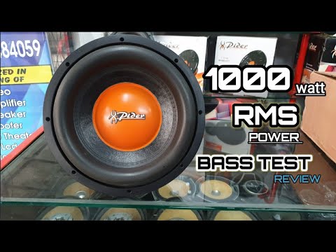 Xpider 1000 Rms subwoofer review - YouTube