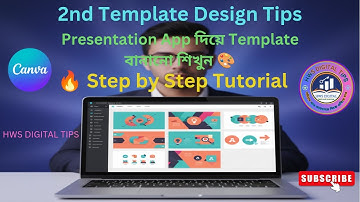 🎨 “Presentation App দিয়ে দ্বিতীয় Template তৈরি করা | Template Design Tips 2025”