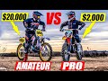 Pro on 2000 bike vs amateur on 20000 bike