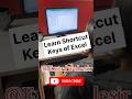 Learn Shortcut Keys of Excel #excelwalesir #exceltricks #ytshorts #computertips #excelformula