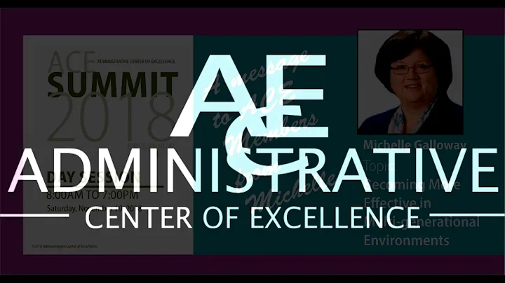 ACE Summit 2018 speaker Michelle Galloway shares a...