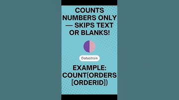 Power BI DAX COUNT Function Explained | Count Numbers Only! #businessintelligence #powerbi