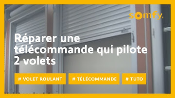 Comment réparer une télécommande qui pilote deux volets au lieu d