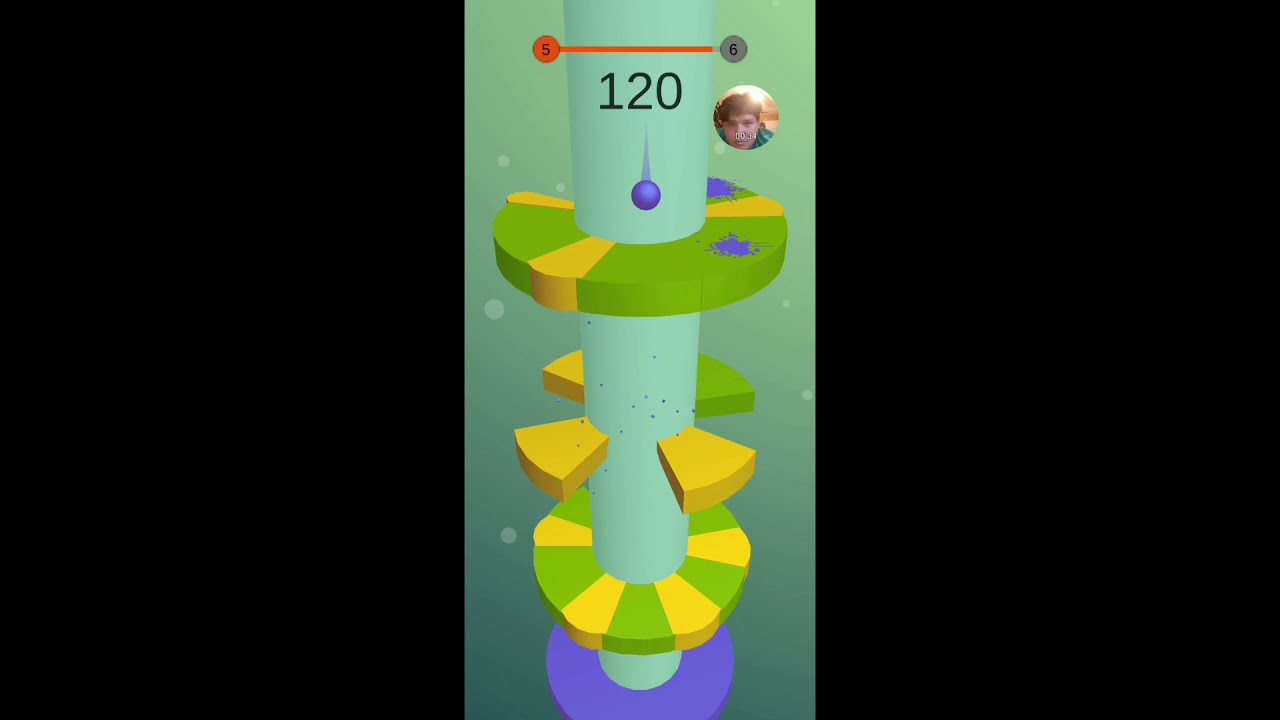 Playing Helix Jump App Game YouTube