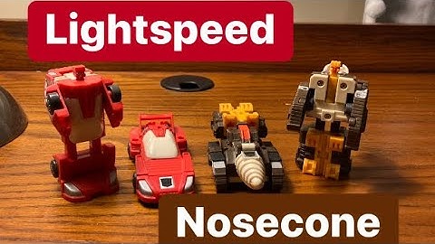 Transformers G1 Lightspeed & Nosecone Review and how much these 1987 Autobot Technobots are worth.