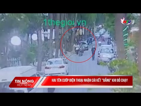 Video Hai tên cướp điện thoại nhận cái kết 