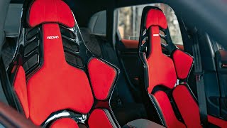 Get into a whole new world. For road and track: The RECARO Podium GF in Glass Fiber