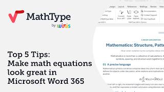 Top 5 Tips to Make Math Equations Look Great in Docs