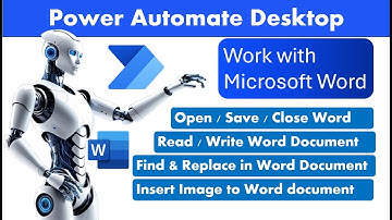 Power Automate Desktop - Microsoft Word Actions