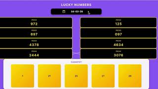 Predictions for this week using the app I have created. #lottery #luckynumber #pick3 #pick4  screenshot 1