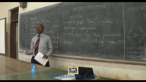 Electronics Lecture - Course Outline