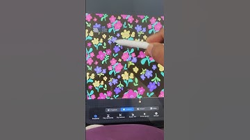 floral seamless pattern #seamlesspattern #ytshorts #patterndesign #floralpattern #shorts #procreate