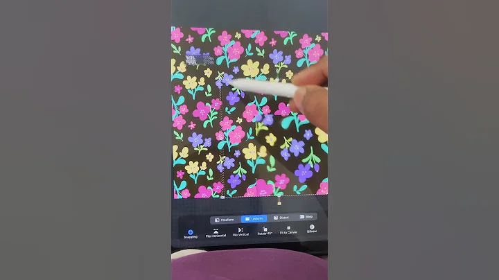 floral seamless pattern #seamlesspattern #ytshorts #patterndesign #floralpattern #shorts #procreate