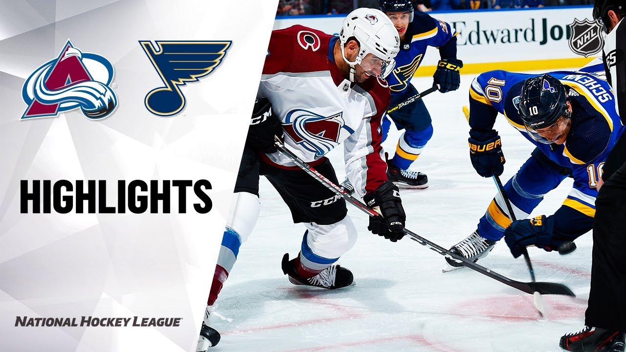 NHL Highlights | Avalanche @ Blues 12/16/19 - YouTube