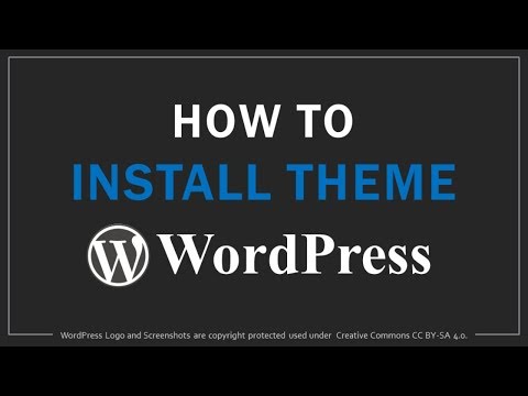 How to Install WordPress Theme