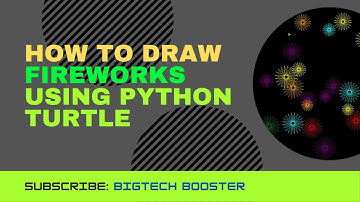 How to Draw Fireworks Using Python Turtle | Turtle Graphics 05 #python #pythontutorial #pythonturtle