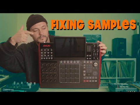 Akai Mpc X Fixing Samples techniques - cleaning audio Tutorial