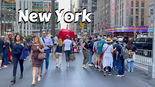 New York City Tour 4k - 6th Avenue NYC Walking Show