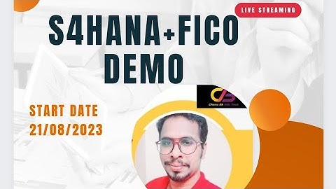 S4HANA Finance+FICO Demo Class- FICO Course In Telugu-SAP Training in telugu-Chanu SK