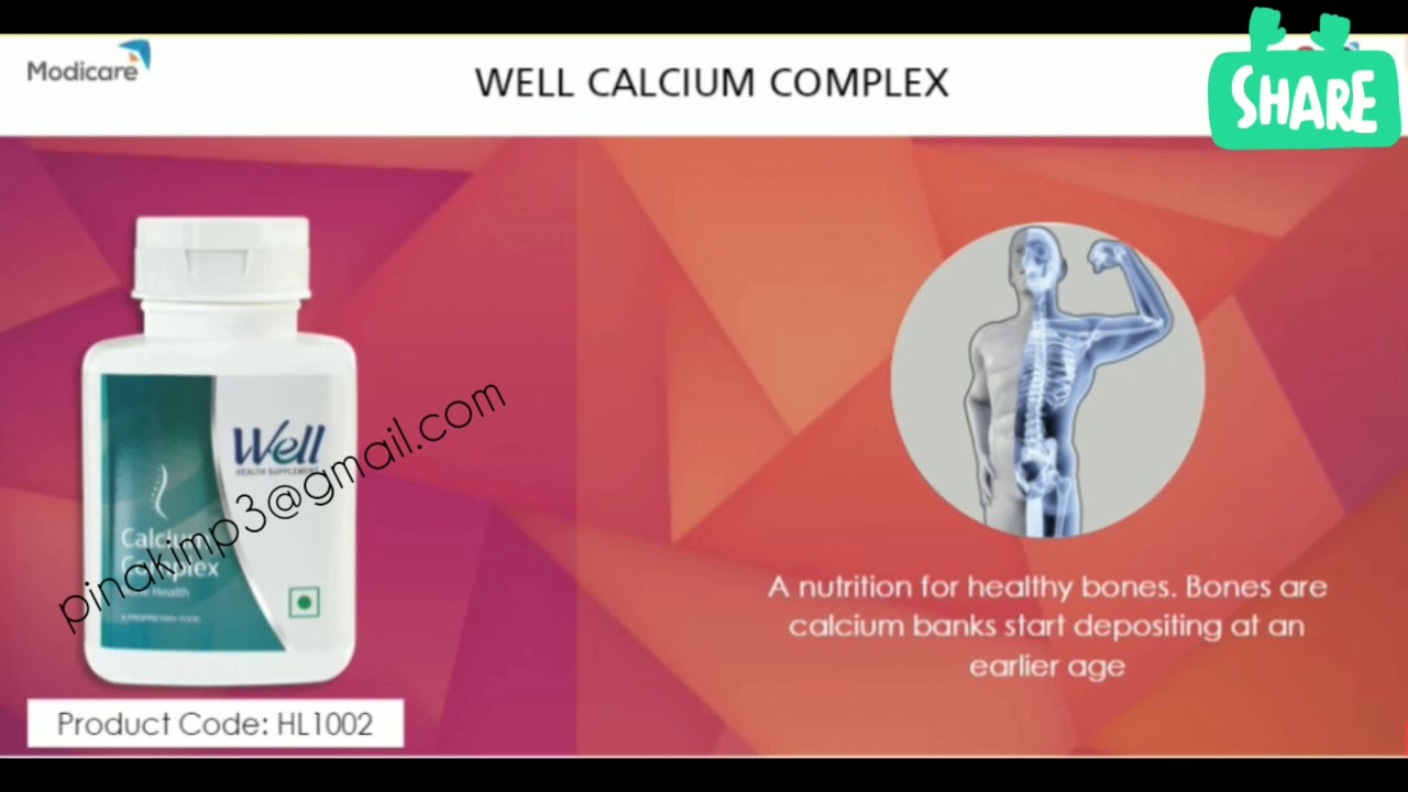 Modicare Well Calcium Complex Details YouTube