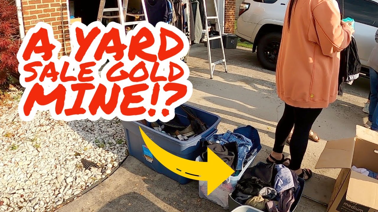 This Tote Was FULL of Huge Yard Sale Scores!! - YouTube