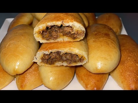 Пирожки в духовке с очень вкусной мясной начинкой.