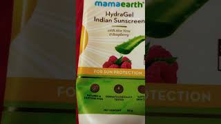 mamaearth hydra gel indian sunscreen review videosunscreen aleovera rasberry