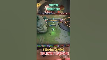Melissa Triple Kill | #freaklad #mlbb #shorts #mobilelegend  #melissa