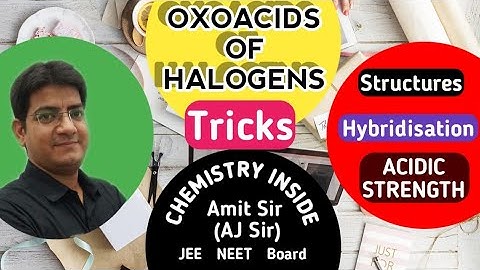 OXOACIDS of halogens| Tricks | acidic strength @ChemistrybyAJSir Happy friendship day