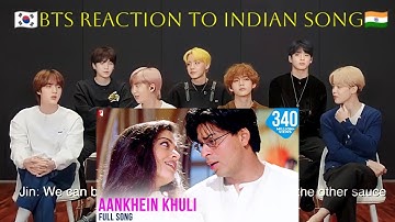 bts reaction to Aankhe khuli ho ya bandh song ll mohabbatein movie ll @kawailife