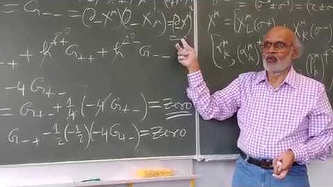 String Theory Lecture - 11 Part - 4/9 by Daya Shankar Kulshreshtha at the Univ. of Oldenburg