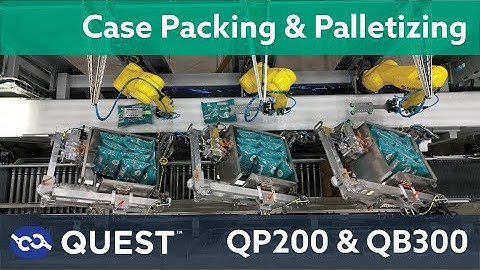 Snack Food Packaging: Quest Robotic Case Packing & Palletizing + Erector, Sealer, & Stretchwrapper