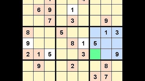 How to Solve Washington Times Sudoku Difficult May 17, 2021