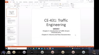Introduction to Traffic Stream Characteristics