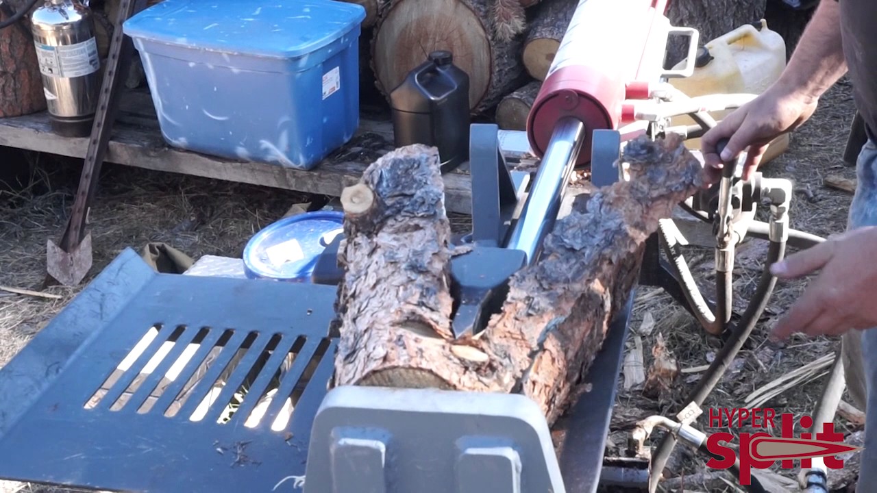 Hypersplit Fast Cycle Hydraulic Log Splitter - YouTube
