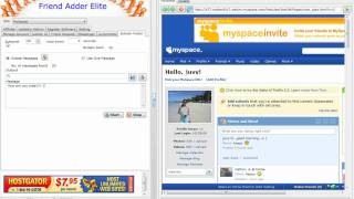 My Space Friend Adder Elite Software ( Automate Sending a Wall Poster ) screenshot 3