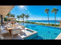 Morning Seaside Villa Ambience with Relaxing Bossa Nova Jazz Music &amp; Gentle Waves for Happy Moods
