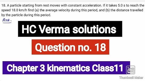A particle starting from rest moves with constant acceleration. If it takes 5.0 s to reach the speed