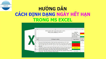 Cách định dạng có điều kiện ngày hết hạn trong MS Excel