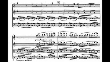 Benjamin Lees - String Quartet No. 2 (1955) [Score-Video]