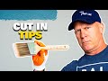 How to paint a straight line.  Tips cutting in ceilings like a professional painter.