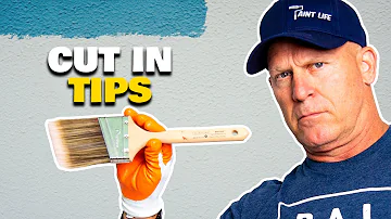 How to paint a straight line.  Tips cutting in ceilings like a professional painter.