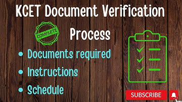 KCET DOCUMENTS VERIFICATION 2022 || KCET 2022 ||