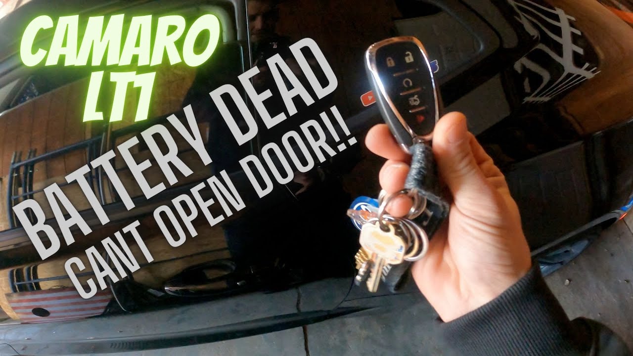 How to open Camaro door with dead battery! - YouTube