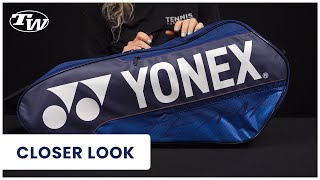 Take a closer look at the Yonex Team Racquet 6 Pack Tennis Bag