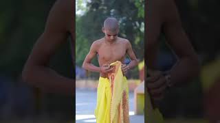 How to wear a yogi- shirt? Presented by Raghunath Das, Krishna Balaram Gurukul, Aligarh, U.P