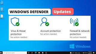 how to update windows defender antivirus on windows 10/11?