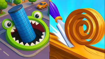 Hole.io vs Spiral Roll  - MAX LEVEL Gameplay Walkthrough (Android,ios) NEW UPDATE