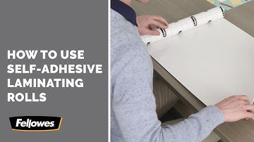 How to Use Fellowes Self-Adhesive Laminating Roll