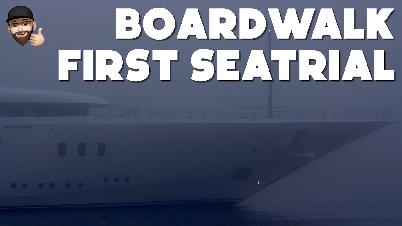 Superyacht BOARDWALK - First Seatrial under foggy conditions